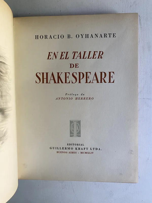 Tapa de En el taller de Shakespeare - Oyhanarte Horacio B. (4d1)