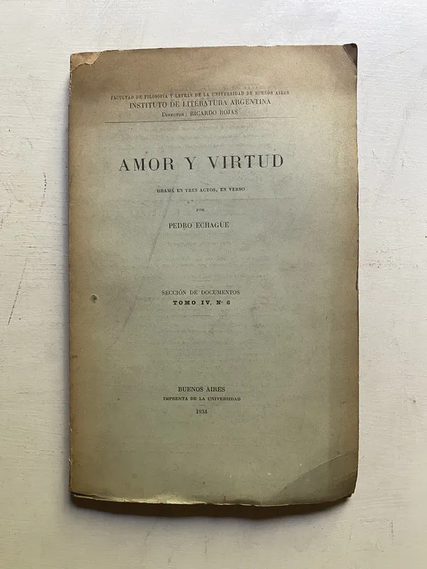Amor y virtud - Echague Pedro (4c2)