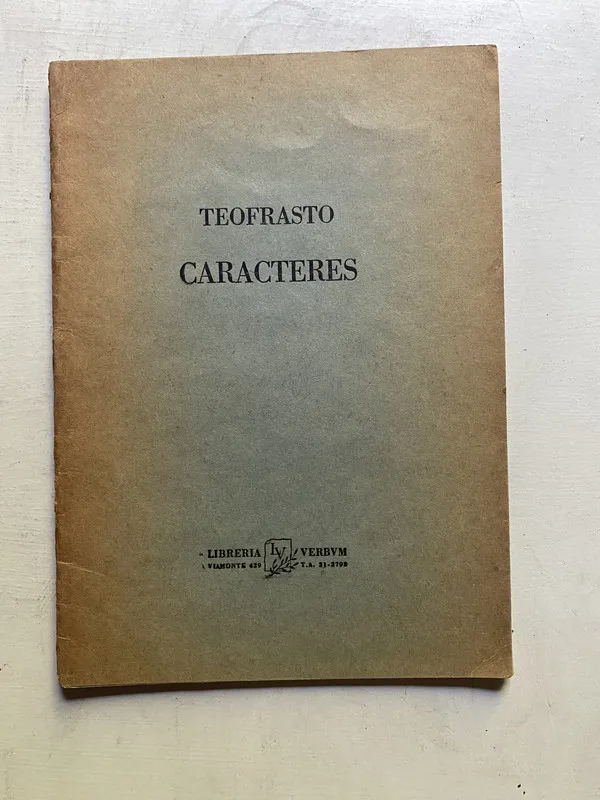 Caracteres - Teofrasto (4c3)