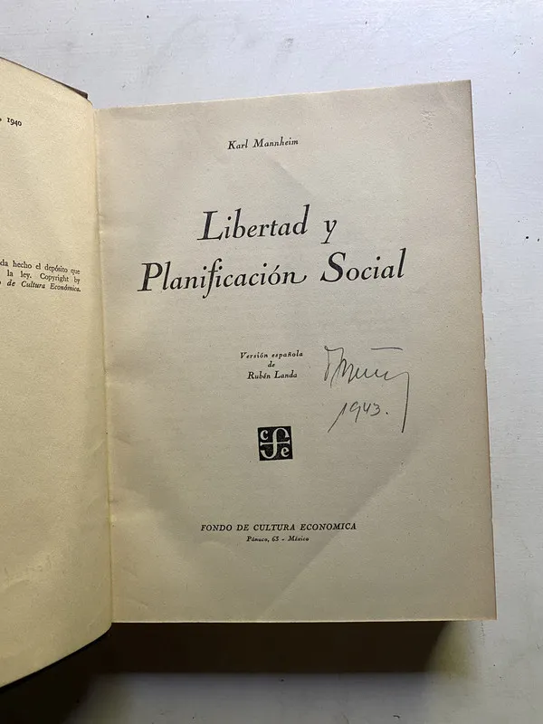 Libertad y planificacion social - Mannheim Karl (4c3)