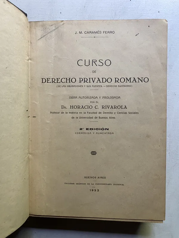 Curso de derecho privado romano - Carames Ferro J. M. (4c5)