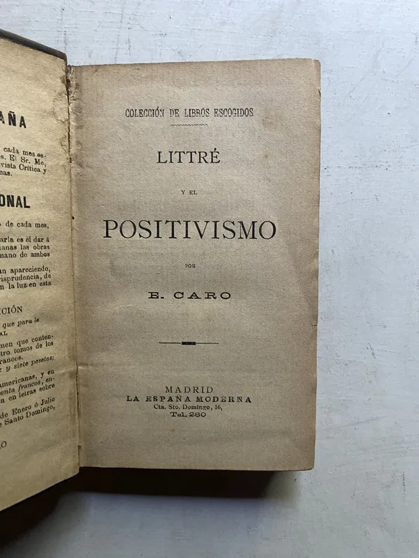 Littre y el positivismo - Caro E. (4c5)