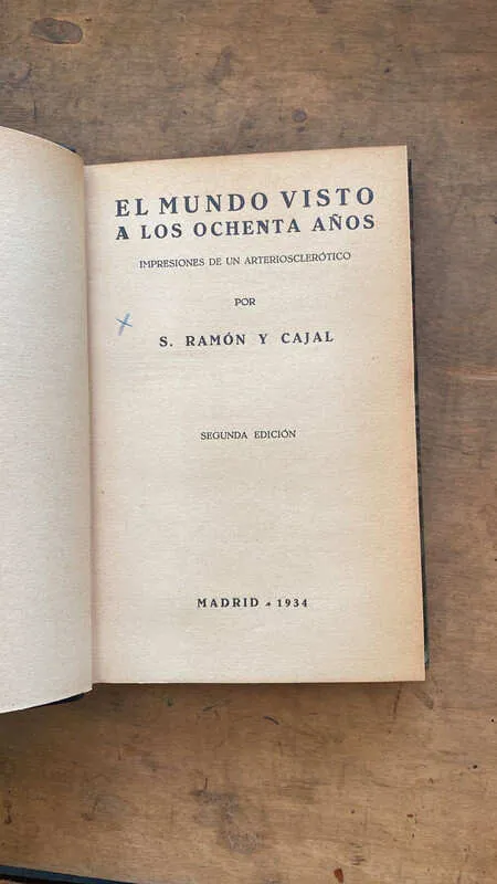 El Mundo Visto A Los 80 Años - Ramon Y Cajal, Santiago (hh4)