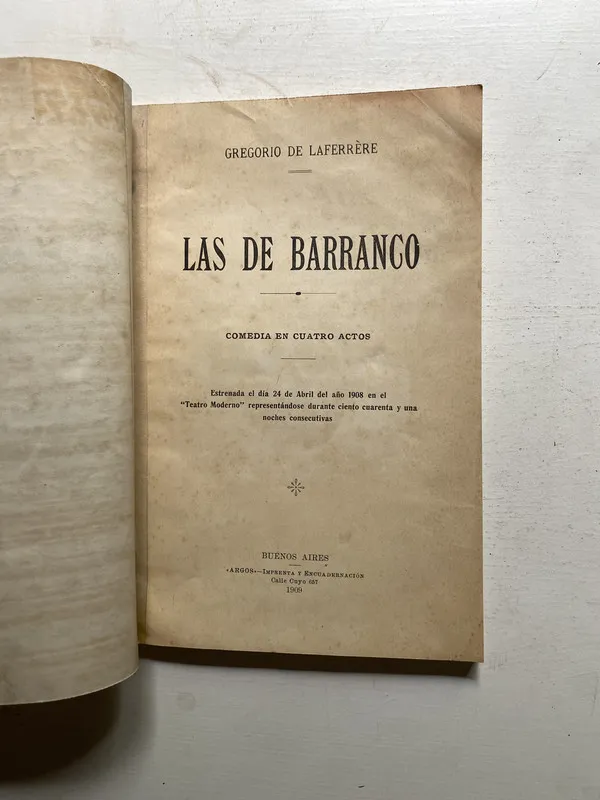 Las de barranco - De Laferrère Gregorio (4j3)