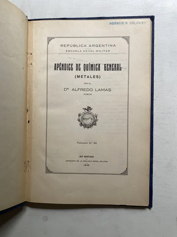 Apendice de quimica general - Lamas Alfredo (4j4)