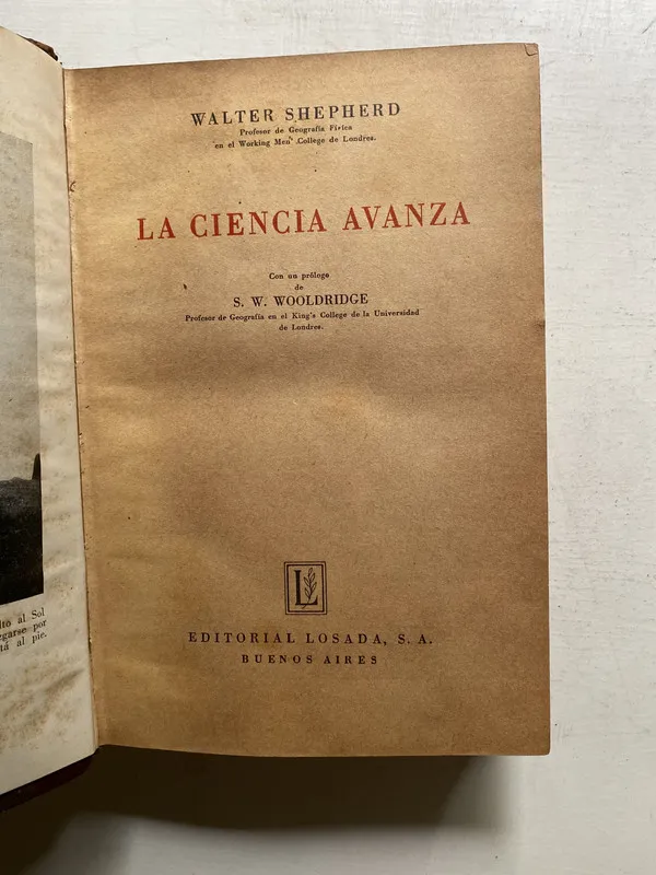 Tapa de La ciencia avanza - Shepard Walter (4j4)