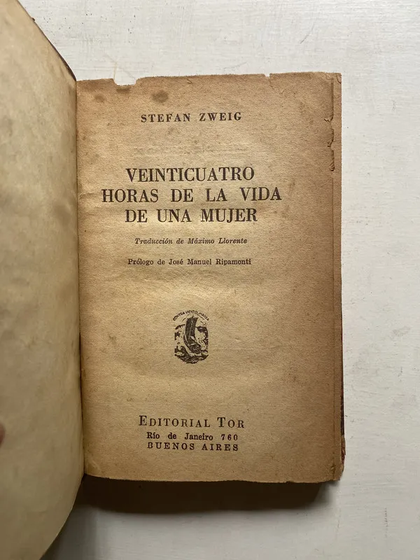 Veinticuatro horas de la vida de una mujer - Zweig (4j4)
