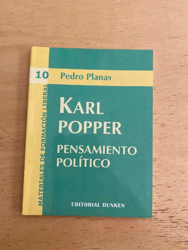Karl Popper. Pensamiento Politico - Planas, Pedro (s2)