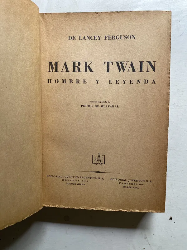 Mark Twain - Ferguson De Lancey (4j5)