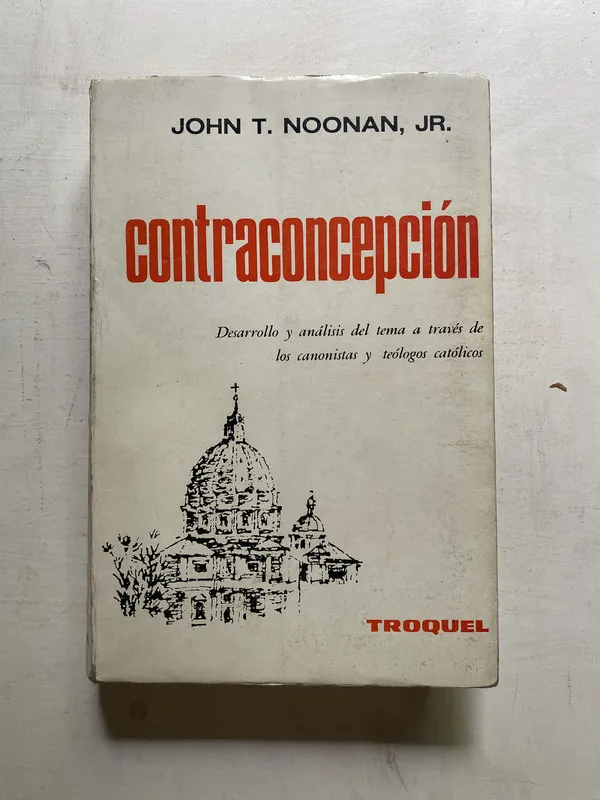 Tapa de Contraconcepcion - Noonan John T. Jr. (4j7)
