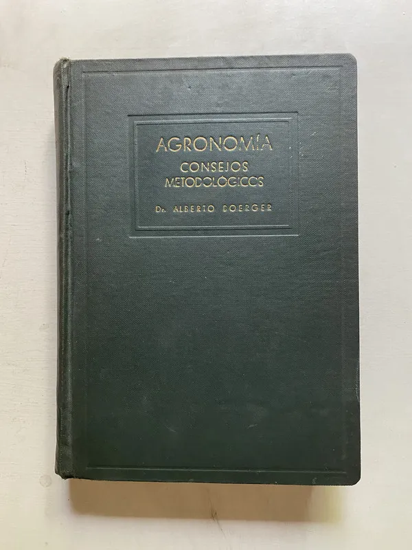 Tapa de Agronomia - Boerger Alberto (4j7)