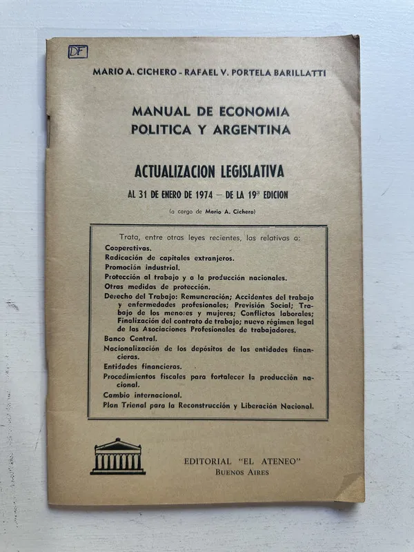 Manual de economía política y argentina - Cichero (4M1)