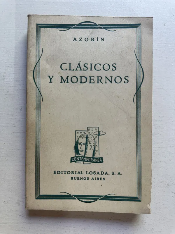 Tapa de Clásicos y modernos - Azorín (4M3)