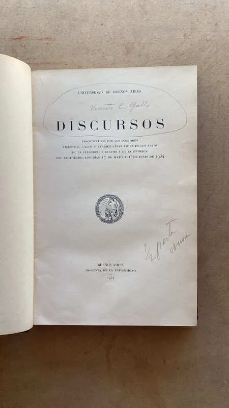 Discursos Pronunciados Por Vicente Gallo Y E. C. Urien (u3)