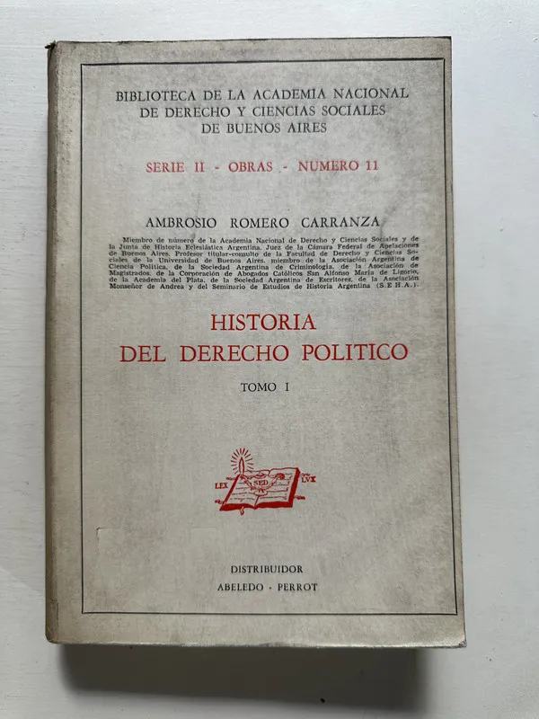 Historia del derecho político - Romero Carranza (4M7)