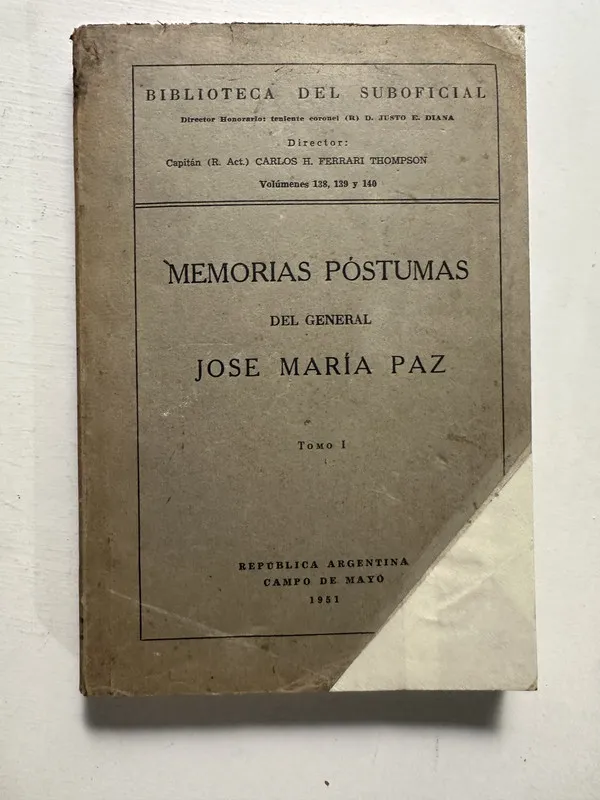 Memorias póstumas - Paz José María (4M7)