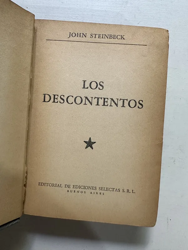 Los descontentos - Steinbeck John (4M7)