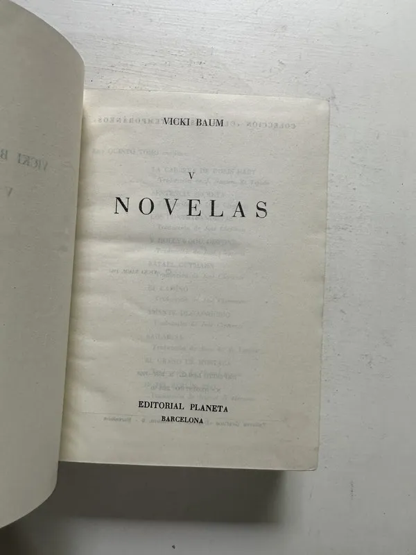 Novelas (tomoV) - Baum Vicki (4M7)
