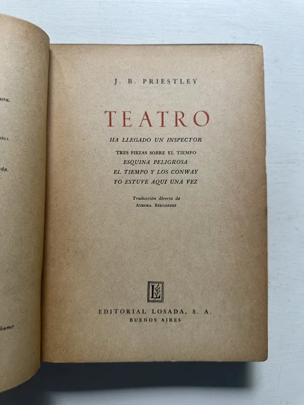 Teatro - Priestley J. B. (4N1)