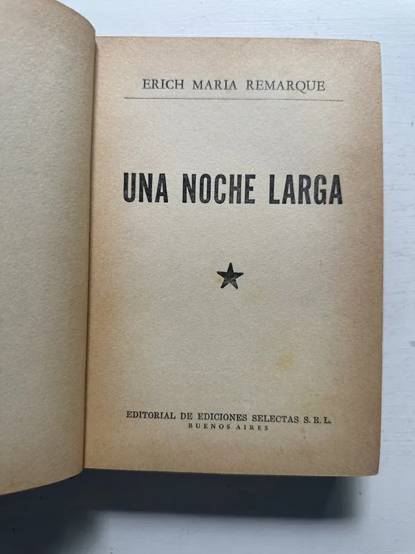 Una noche larga - Remarque Erich Maria (4N1)