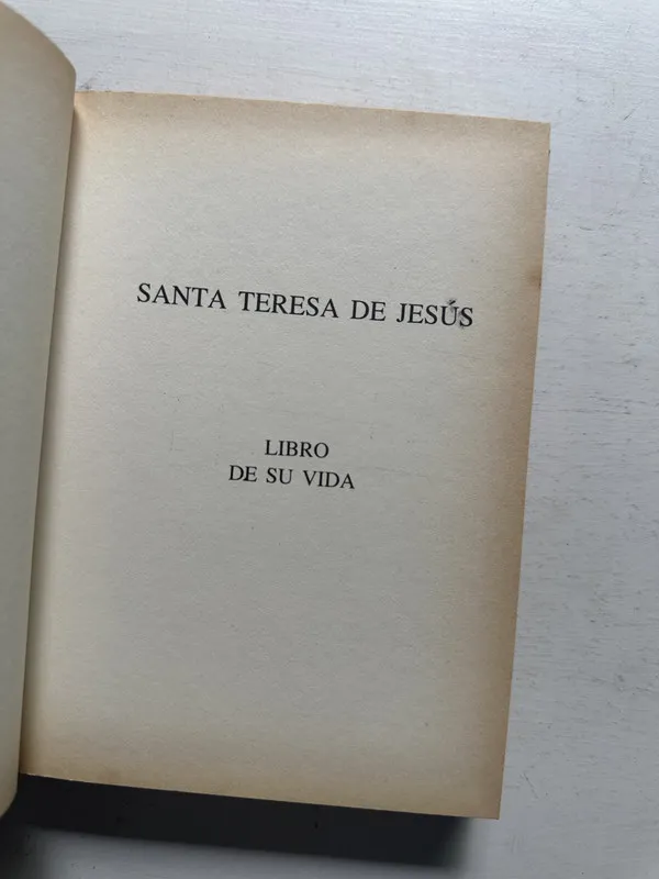 Libro de su vida - Santa Teresa de Jesús (4N1)