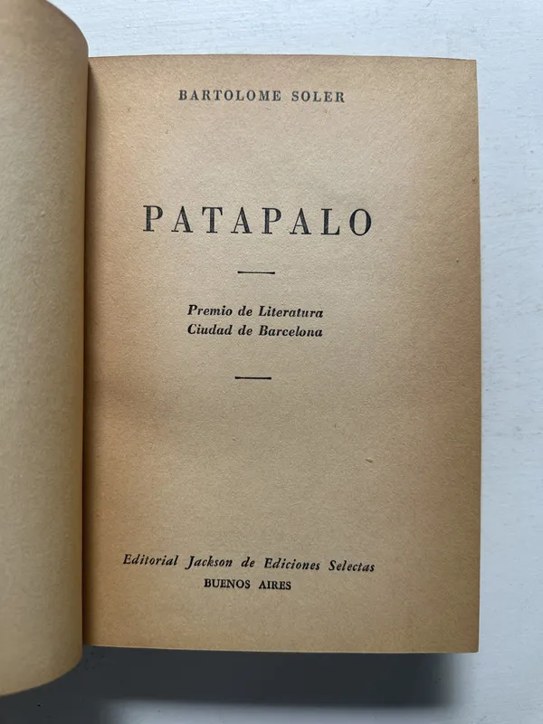 Patapalo - Soler Bartolomé (4N1)