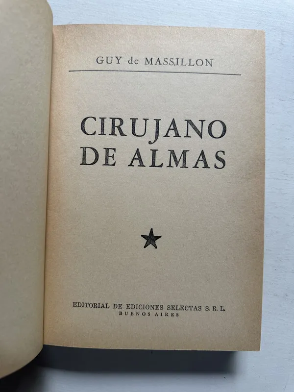 Cirujano de almas - Massillon Guy de (4N1)