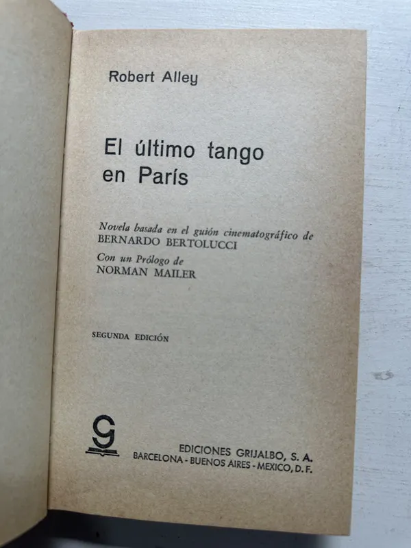 El último tango en París - Alley Robert (4N1)