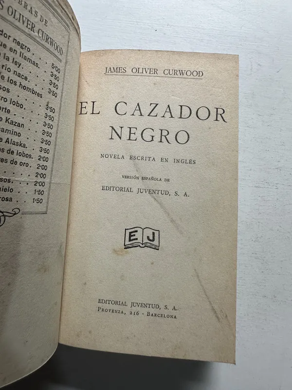El cazador negro - Curwood James Oliver (4N1)