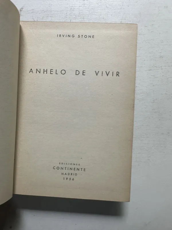 Anhelo de vivir - Stone Irving (4N1)