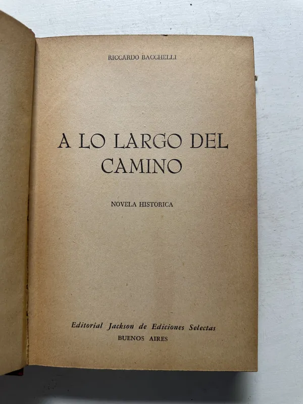 A lo largo del camino - Bacchelli Riccardo (4N2)