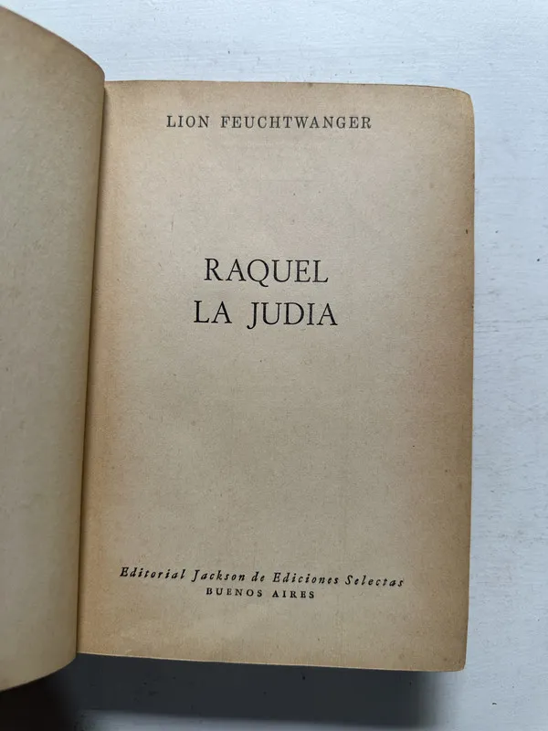 Raquel la judía - Feuchtwanger Lion (4N2)
