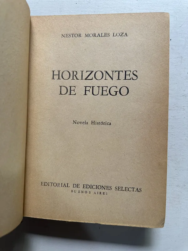 Horizontes de fuego - Morales Loza Néstor (4N2)