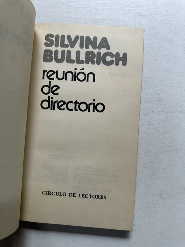 Reunión de directorio - Bullrich Silvina (4N2)