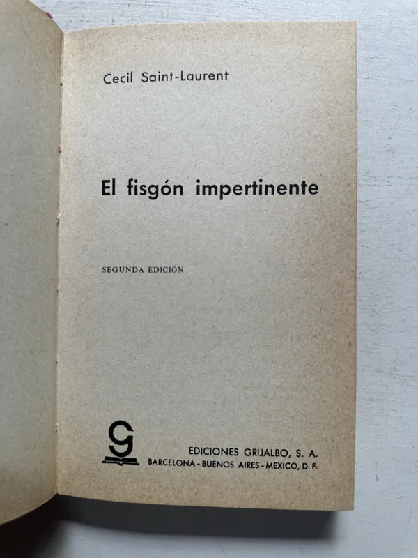 El fisgón impertinente - Saint-Laurent Cecil (4N2)