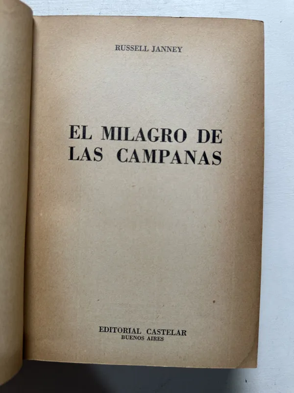 El milagro de las campanas - Janney Russell (4N2)