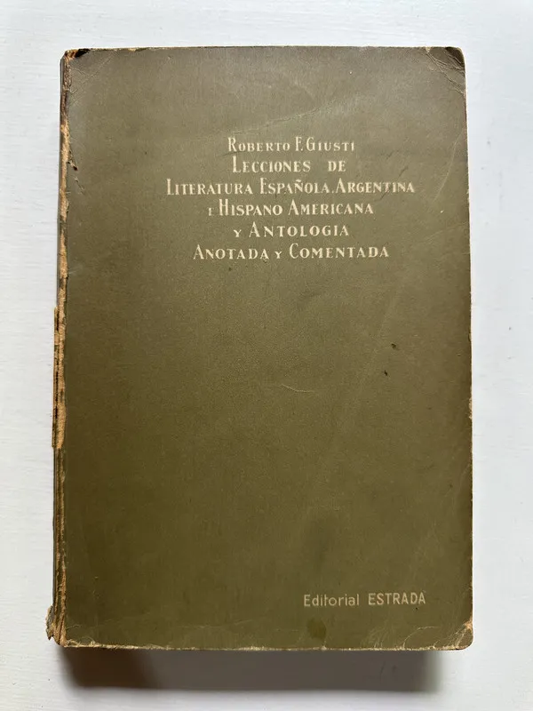 Lecciones de literatura española argentina e - Giusti (4N3)