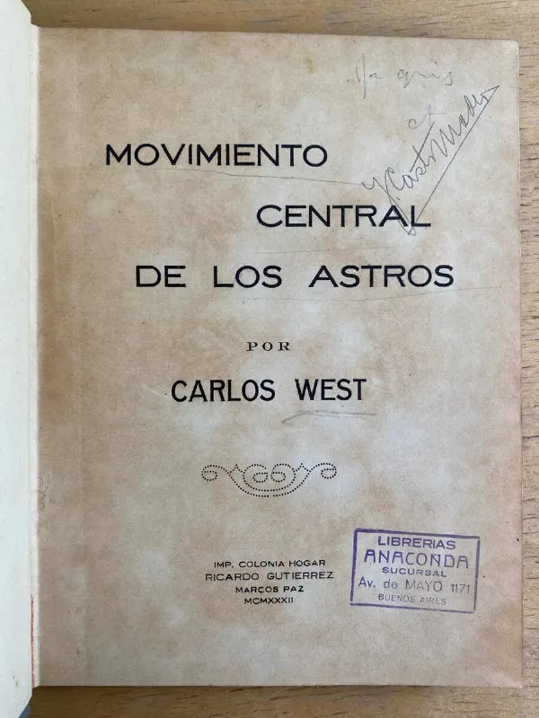 Movimiento Central De Los Astros - West, Carlos (G3)