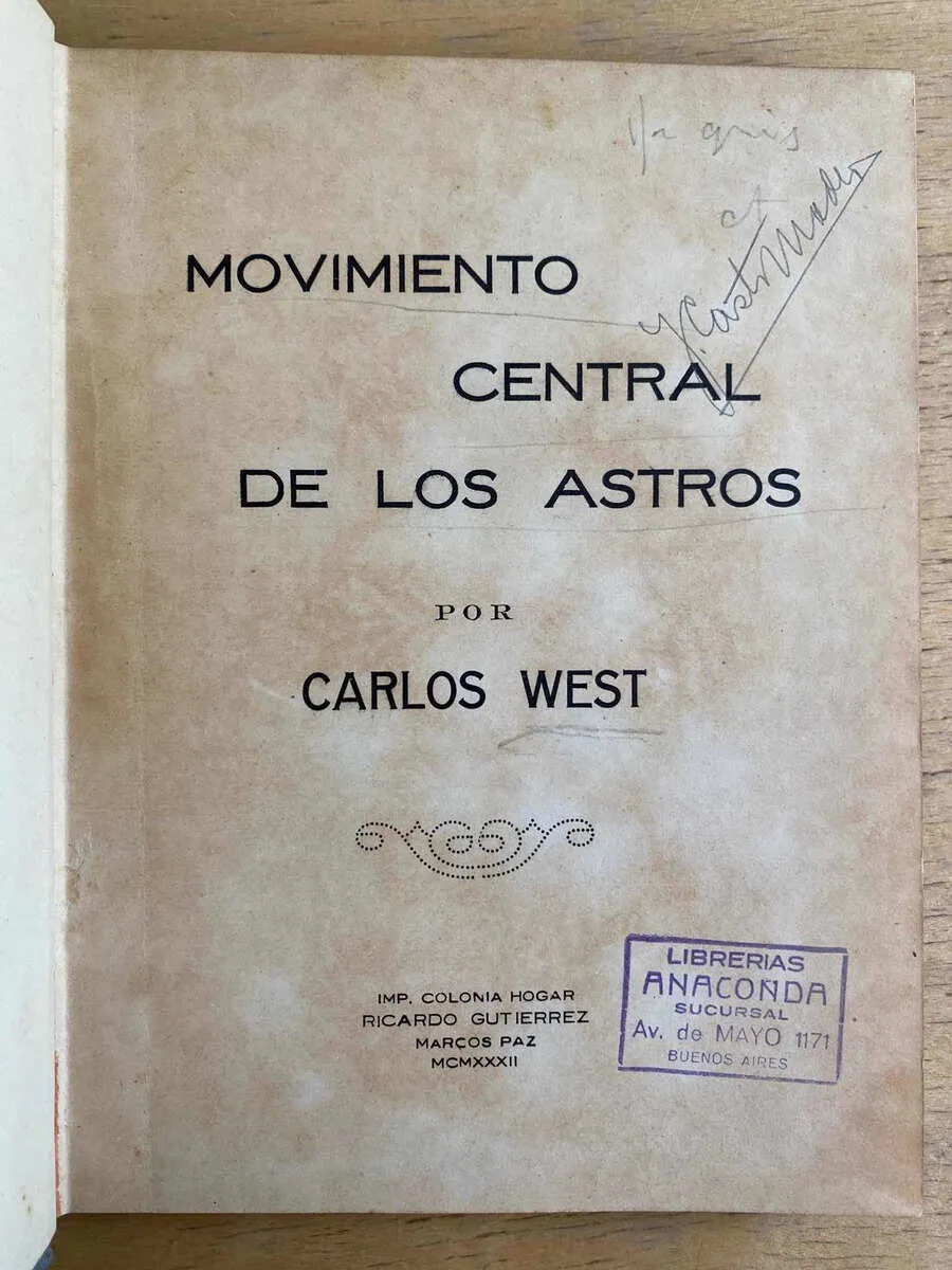 Movimiento Central De Los Astros - West, Carlos (G3)
