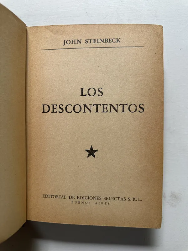 Los descontentos - Steinbeck John (4N5)