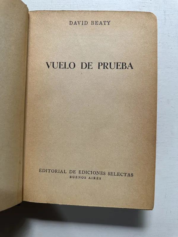 Vuelo de prueba - Beaty David (4N5)