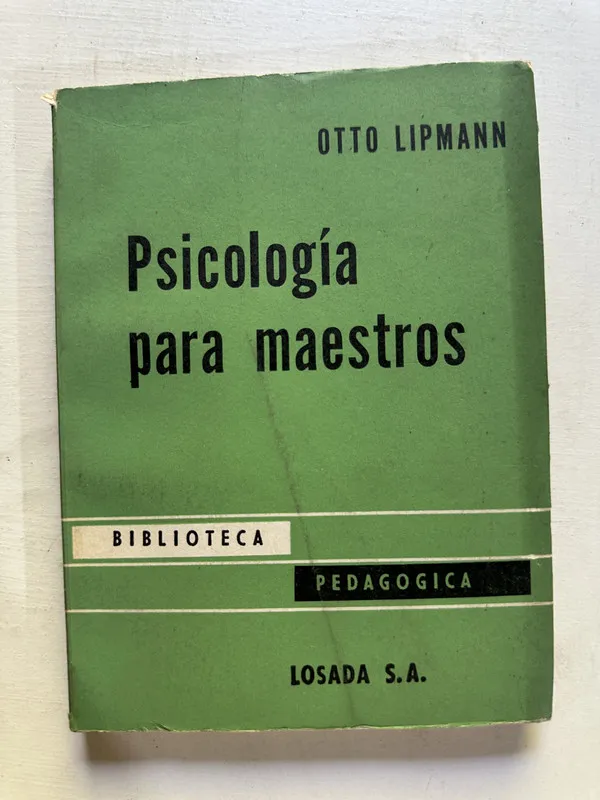 Psicología para maestros - Lipmann Otto (4N6)