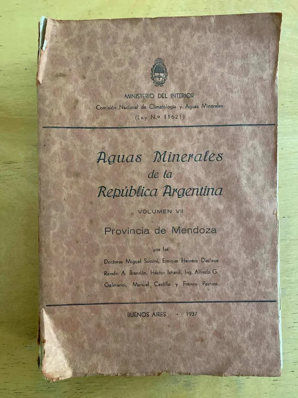 Aguas Minerales De La Republica Argentina - Susini; (K5)
