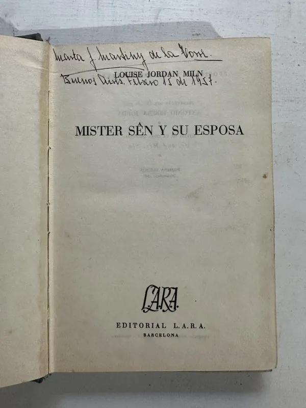 Tapa de Mister Sên y su esposa - Miln Louise Jordan (4o5)