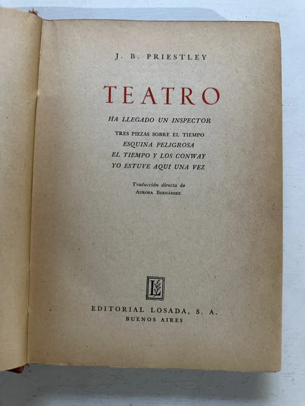 Teatro - Priestley J. B. (4o5)