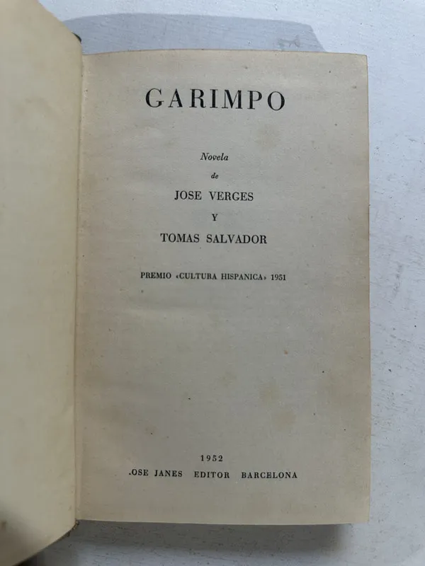 Garimpo - Vergés José / Salvador Tomás (4o5)