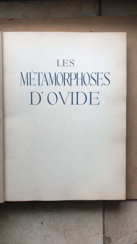 Les Metamorphoses D´ovide - Ovidio (aa0)