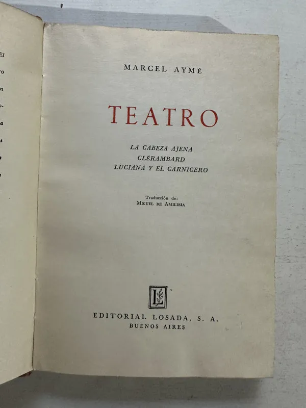 Teatro - Aymé Marcel (4o5)