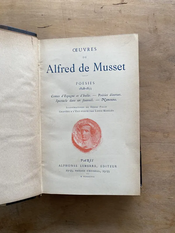Tapa de Oeuvres - De Musset Alfred (oo1)