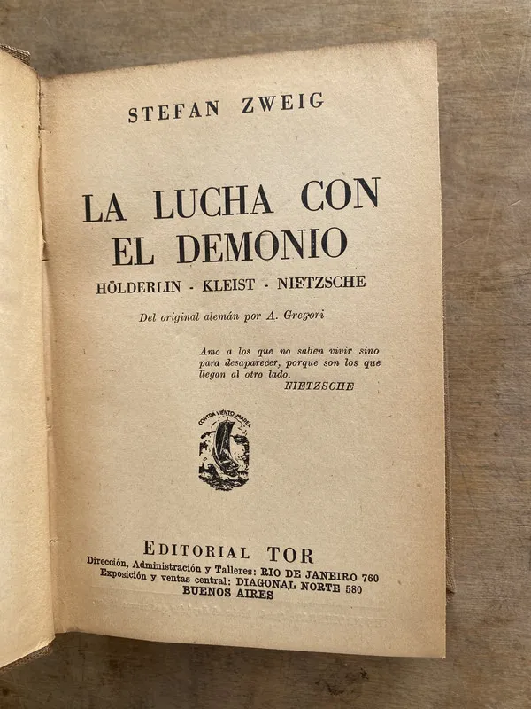 La lucha con el demonio - Zweig Stefan (oo3)